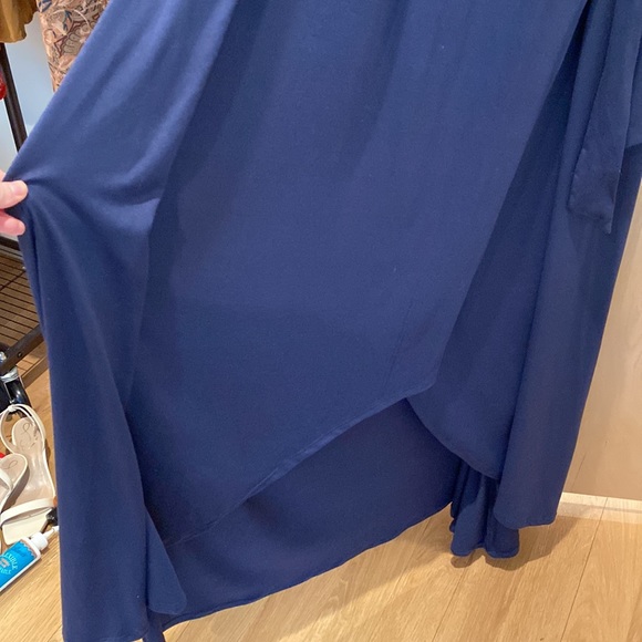 Kiyonna Maxi Wrap Dress Meadow Dream Navy 4X NWT - Picture 6 of 10